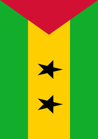 Flag of Sao Tome and Principe Garden Flag Image