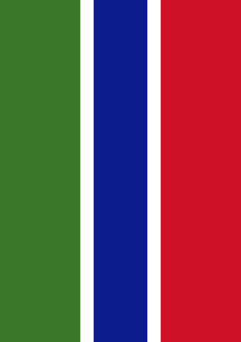 Flag of The Gambia Garden Flag Image