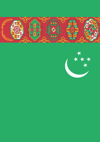 Flag of Turkmenistan Garden Flag Image