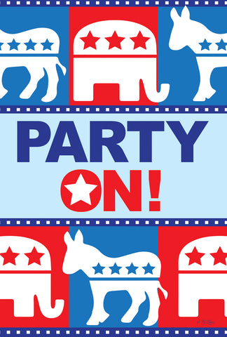 Party On Garden Flag Image