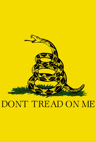 Don't Tread on Me Vertical Garden Flag Image