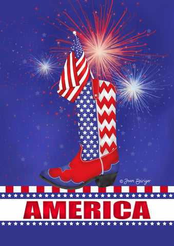 Celebrate America House Flag Image
