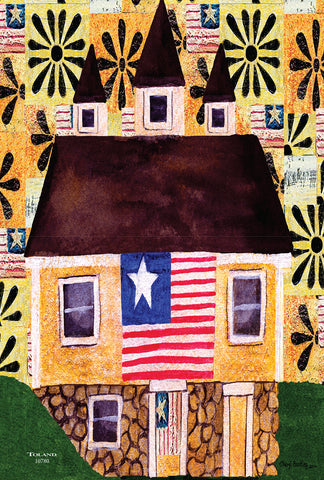Americana Home Garden Flag Image