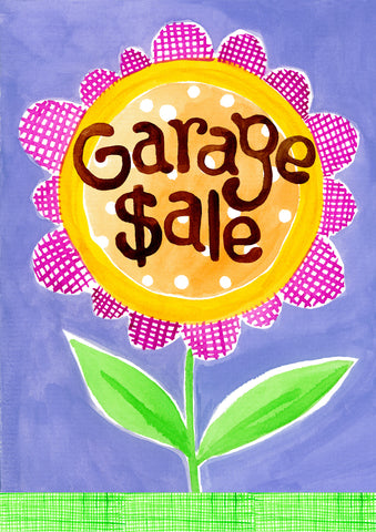 Garage Sale Garden Flag Image
