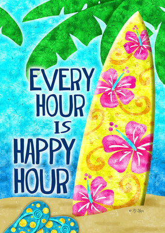 Happy Hour Surf House Flag Image