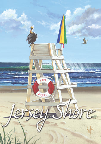 Pelican Post-Jersey Shore Garden Flag Image