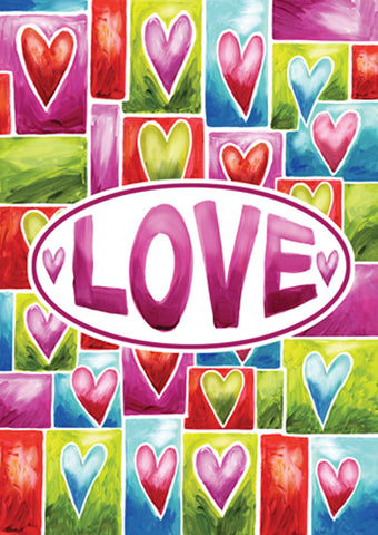 Valentine Love Double Sided House Flag Image