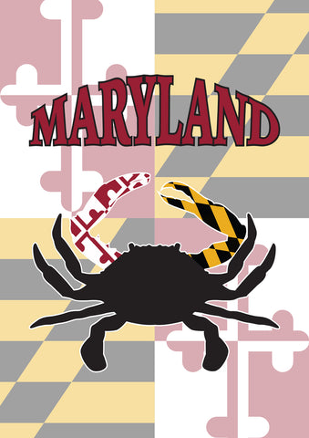 Maryland Crab Garden Flag Image