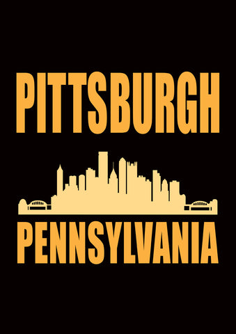 Pittsburgh Skyline Garden Flag Image