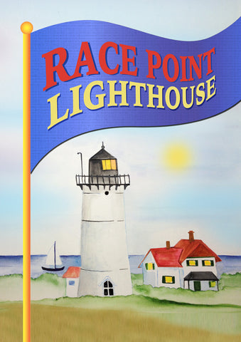 Race Point Lighthouse Garden Flag Image