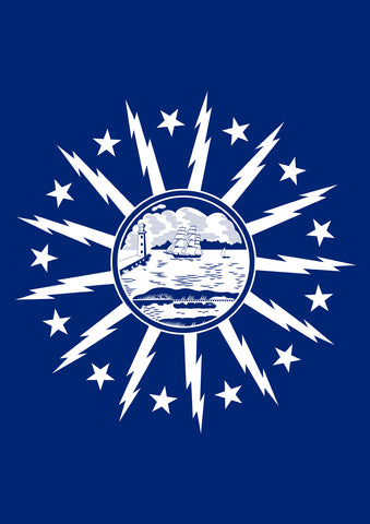 Buffalo City Flag House Flag Image