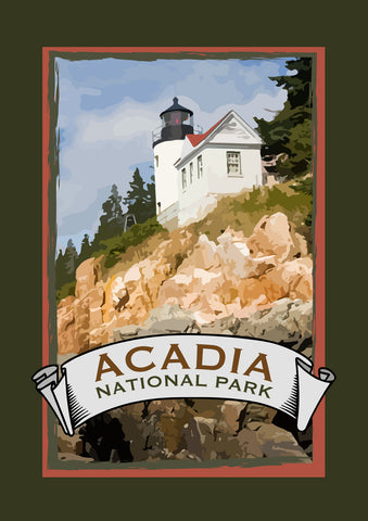 Acadia National Park House Flag Image