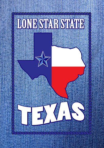 Lone Star Denim House Flag Image