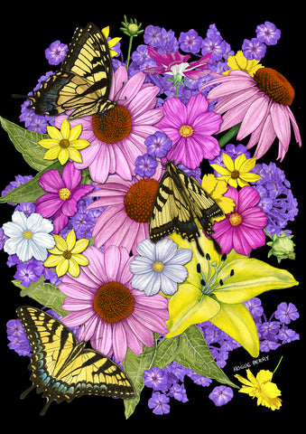 Butterfly Bonanza Garden Flag Image