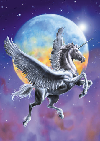 Pegasus Moon House Flag Image