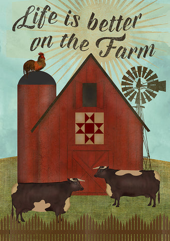 Better on the Farm House Flag Image