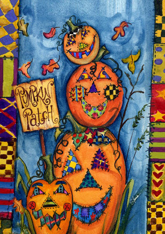 Pumpkin Patch House Flag Image