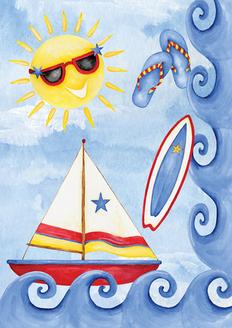Surf 'N Sail Garden Flag Image
