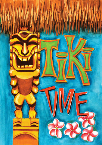 Tiki Time House Flag Image