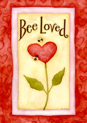 Bee Loved Garden Flag Image