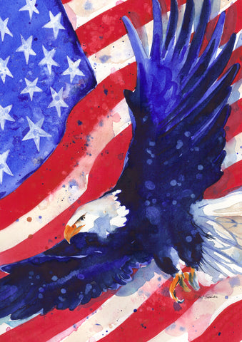 Liberty Eagle Garden Flag Image