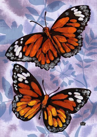 Flutter By Butterfly House Flag Image