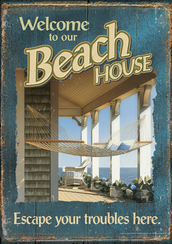 Our Beach House House Flag Image