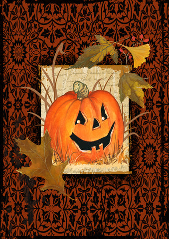 Gothic Pumpkin Garden Flag Image