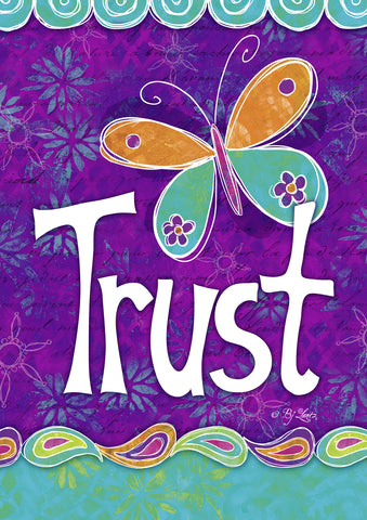 Trust Double Sided House Flag Image