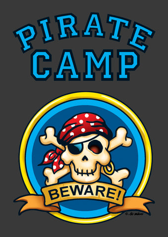 Pirate Camp Garden Flag Image