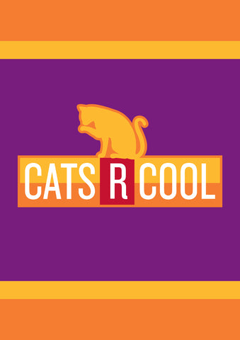 Cats R Cool House Flag Image