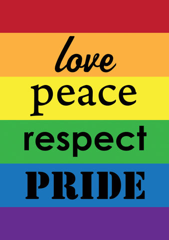 Pride Double Sided House Flag Image