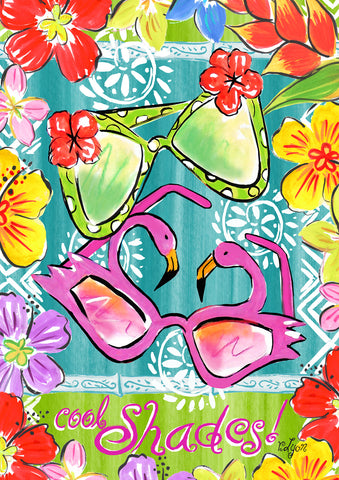 Aloha Sunglasses Garden Flag Image