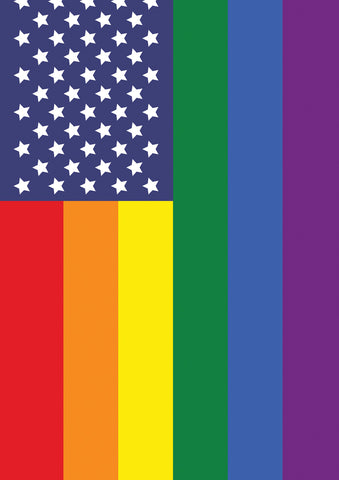 Patriotic Pride House Flag Image
