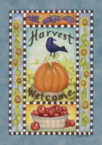Abundant Harvest Garden Flag Image