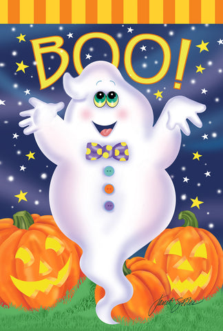 Boo Ghost House Flag Image