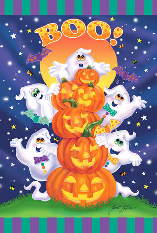 Ghost Party Garden Flag Image