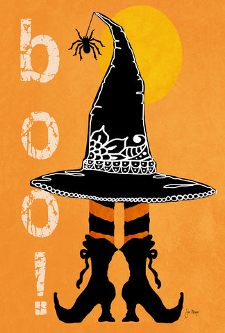 Boo Boots Double Sided House Flag Image