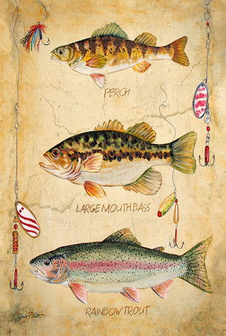 Fresh Fish Garden Flag Image