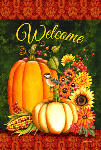 Welcome Gourds House Flag Image