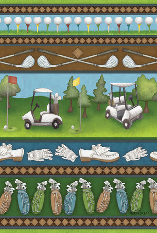 Country Club Collage Garden Flag Image