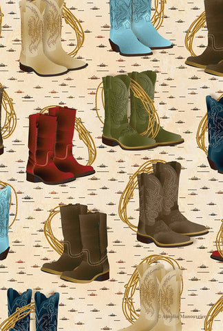 Country Boots Garden Flag Image