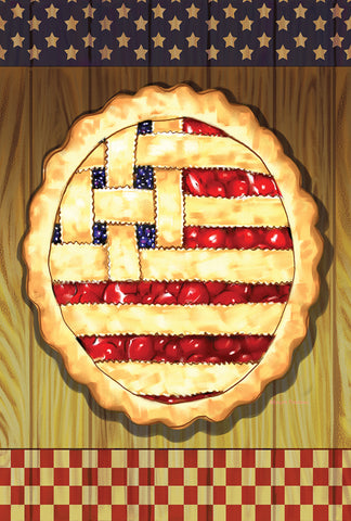 American Lattice Pie Garden Flag Image