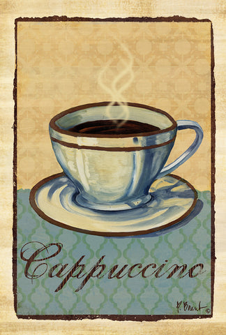 Cappuccino Stamp Garden Flag Image