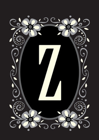 Classic Monogram-Z Garden Flag Image
