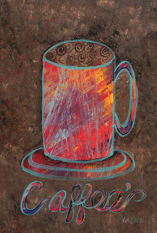 Oil Pastel Coffee Mug Garden Flag Image