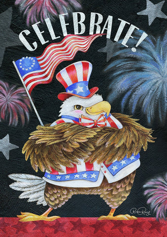 Uncle Sam Eagle Garden Flag Image
