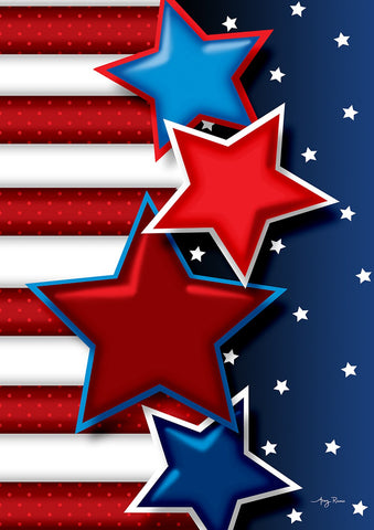 Star Spangled House Flag Image