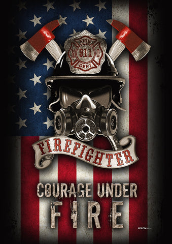 Courage Under Fire House Flag Image