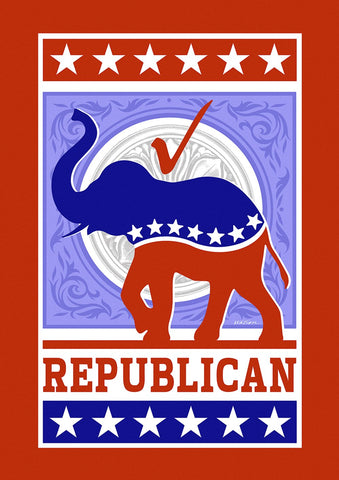 Vote Republican Garden Flag Image